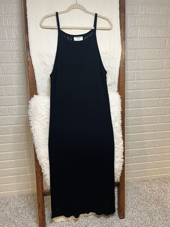 Old Navy Dresses & Skirts - Old Navy Fitted Sleeveless Chevron-Knit Midi Sweater Women’s XL Dress